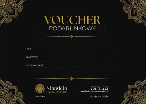 Voucher na masaż - Kwotowy