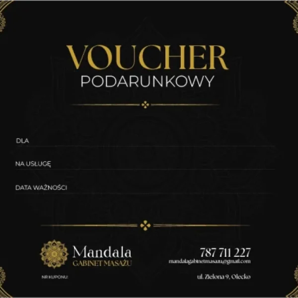 Voucher na wybrany masaż